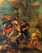 Eugene Delacroix The Abduction of Rebecca Spain oil painting artist